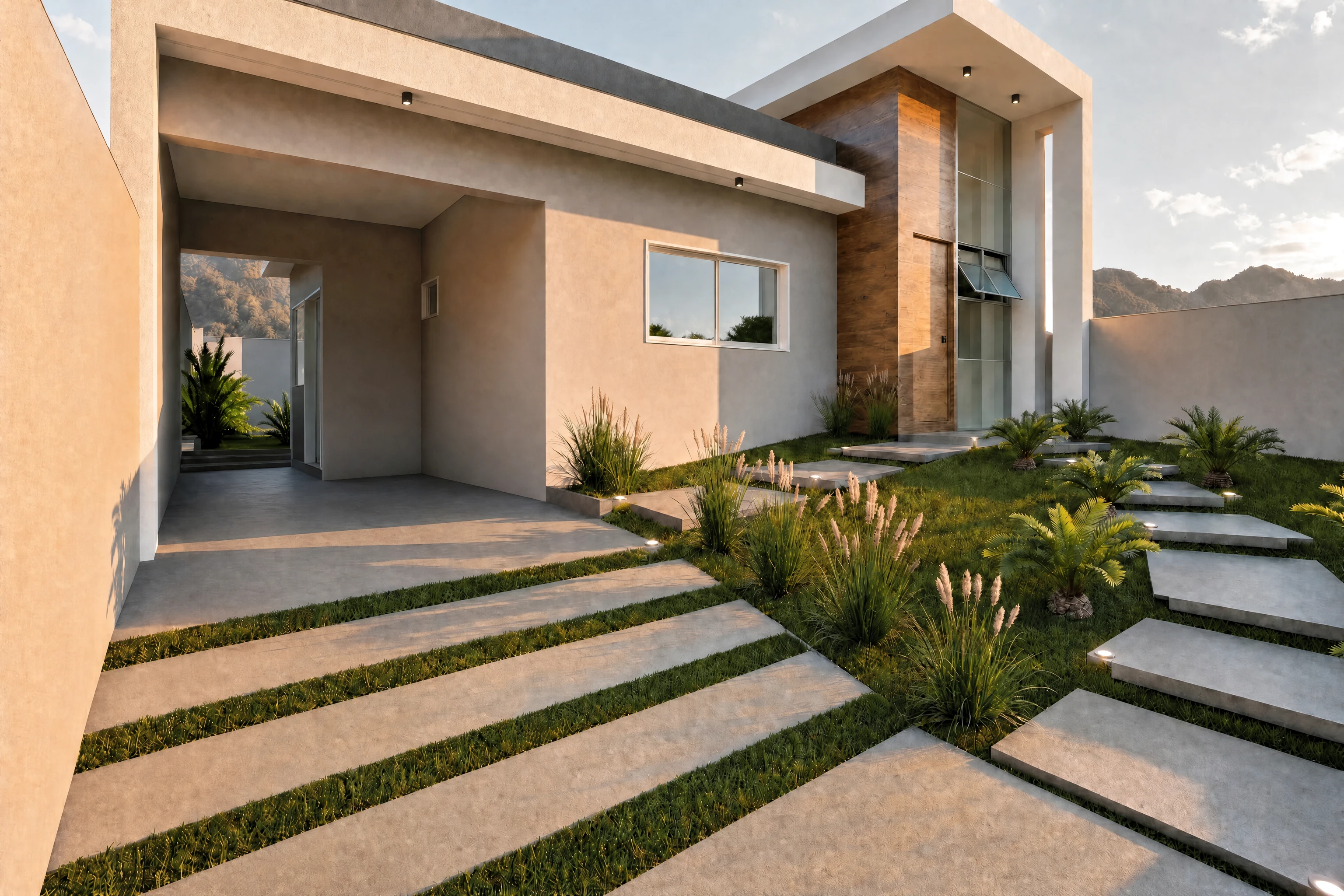 Residência Vista Moderna: Elegância e Funcionalidade em Harmonia