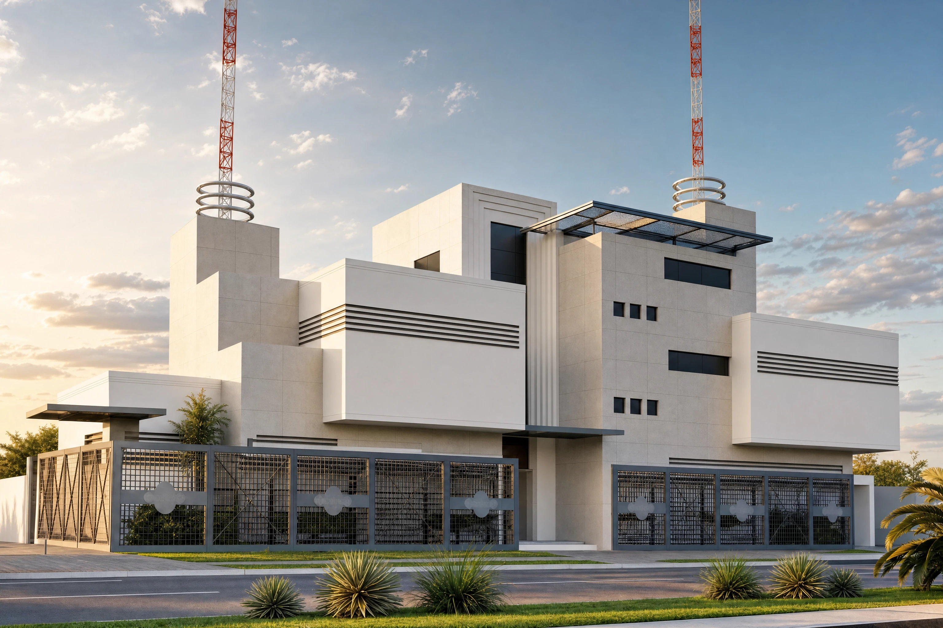 Edifício Corporate SecureTech: Inovação e Segurança em Design Arquitetônico