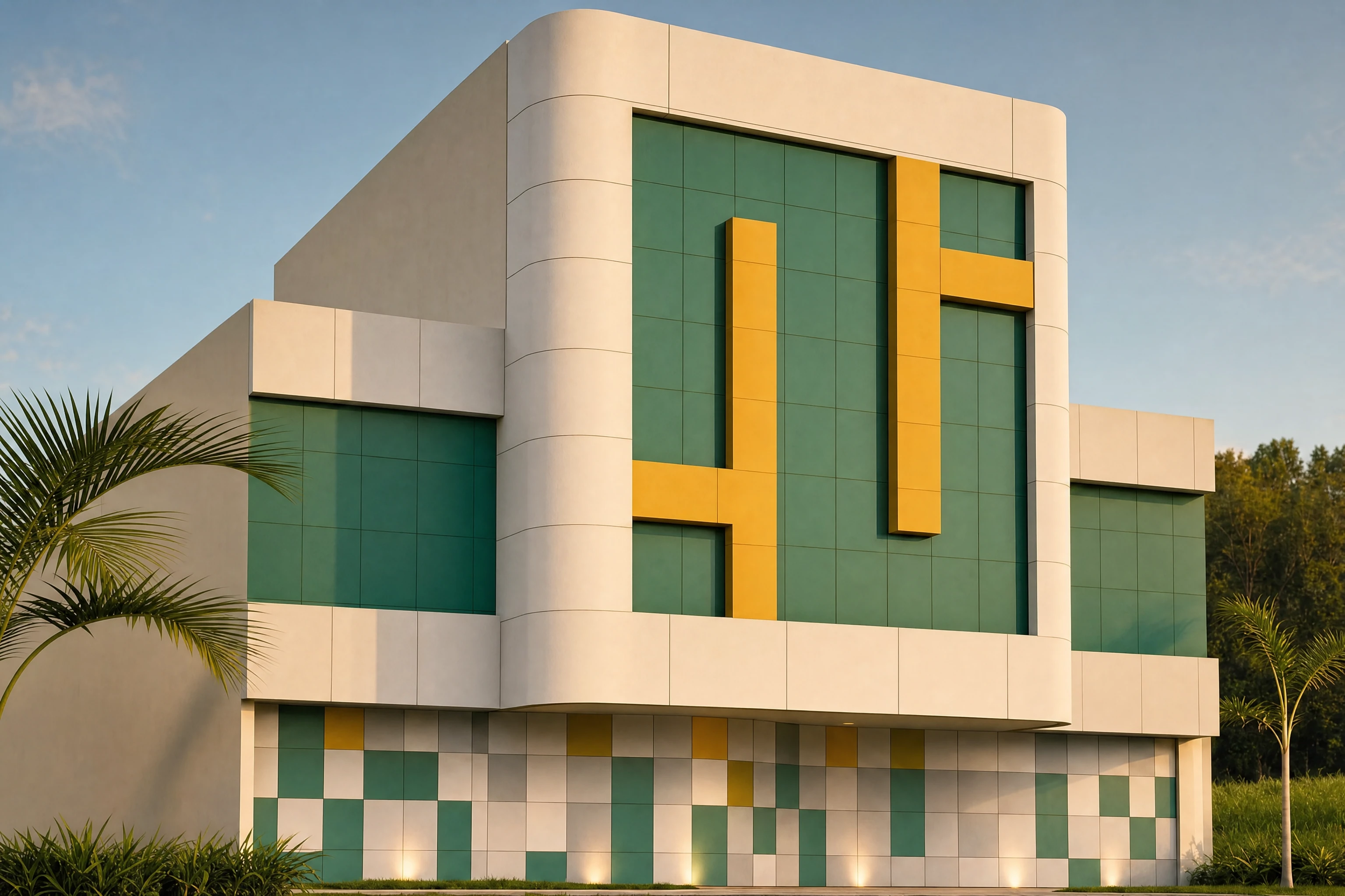 Construção de Escritório de Contabilidade com Fachada Imponente